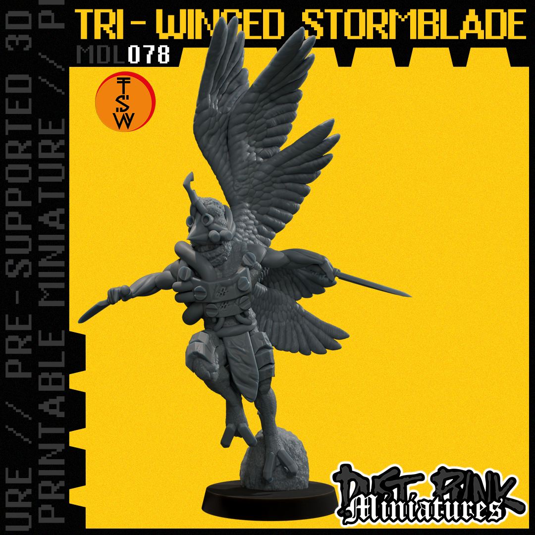 MDL078 TRI-WINGED STORMBLADE [PRE-SUPPORTED]